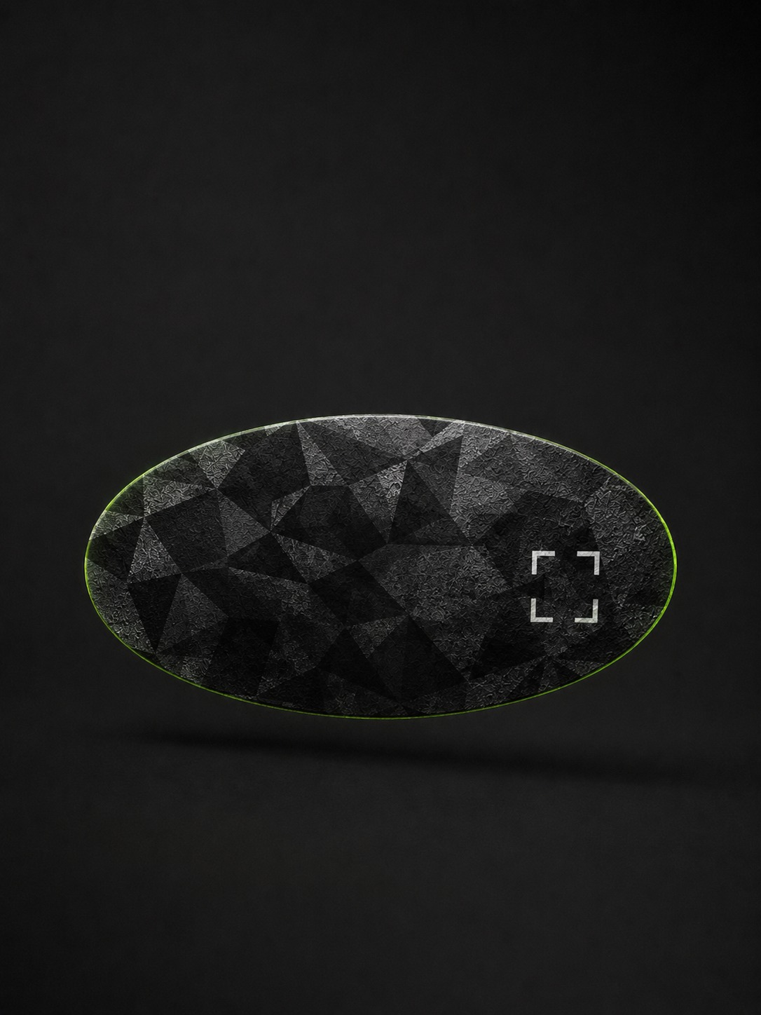 AI Blocker geometric-camo nose strip — product shot